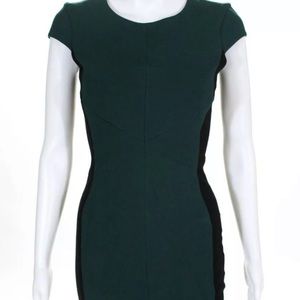 Intermix Sleeveless Scoop  Sheath Dress Green S